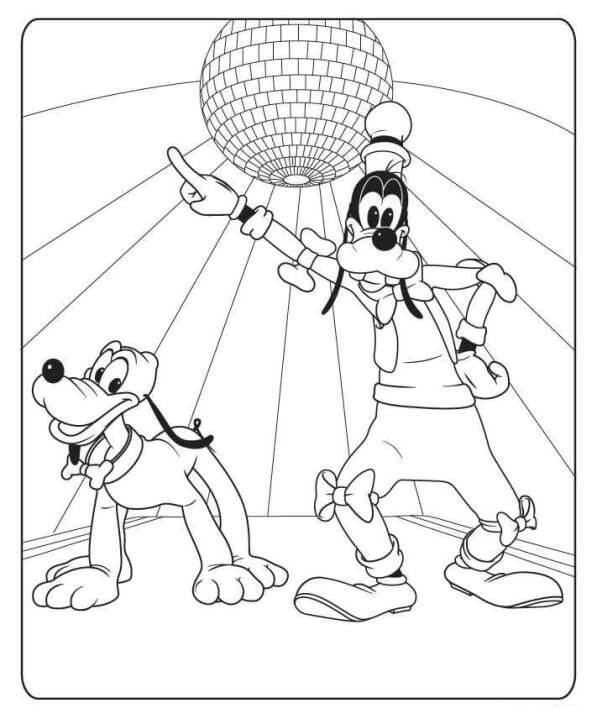 Tarian Goofy dan Pluto