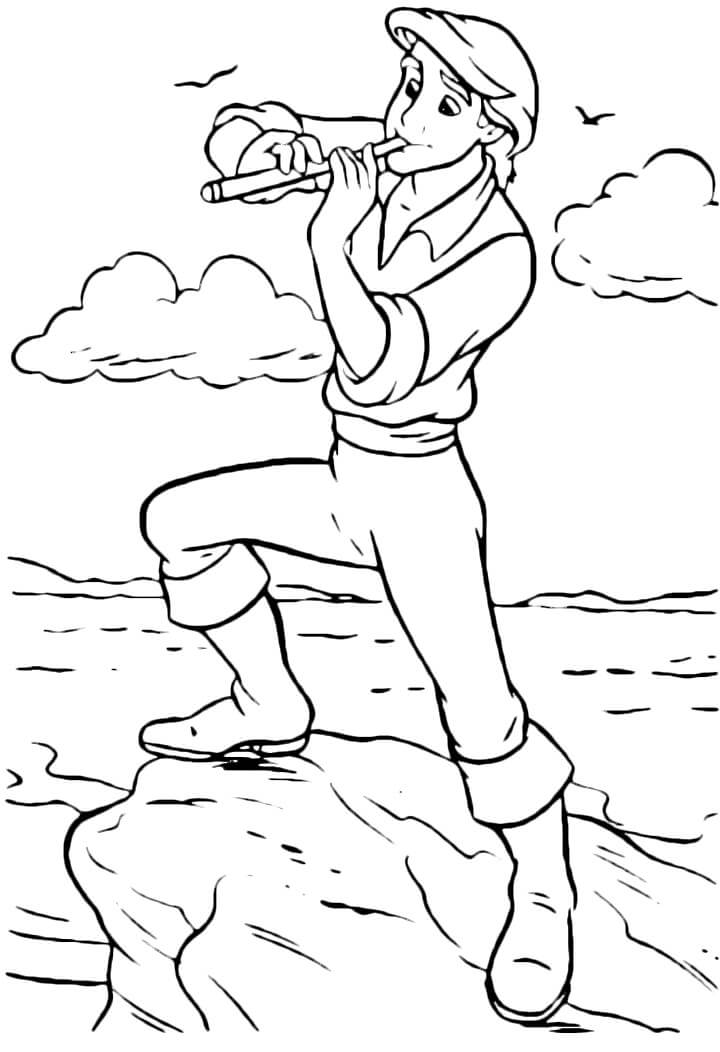 Pangeran Eric Bermain Seruling