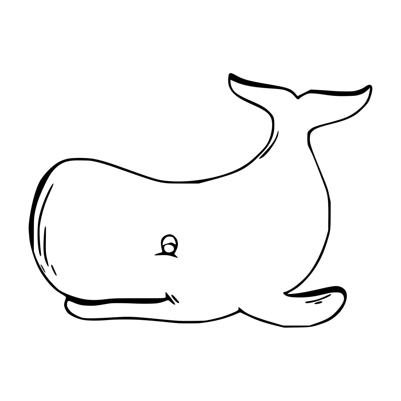 Kartun Paus Biru yang Mudah