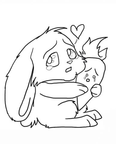 Kelinci Chibi Dengan Wortel