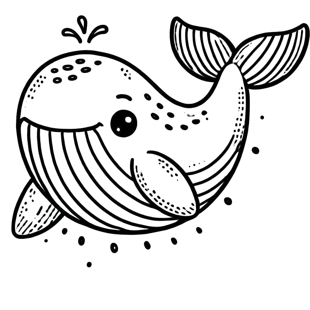 Paus gemuk yang sangat lucu