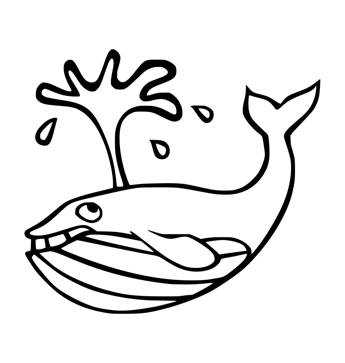 Paus Lucu Menyemburkan Air Liur