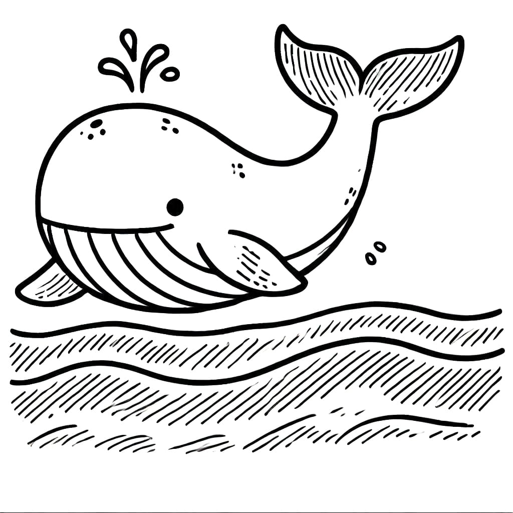 Paus melompat ke air