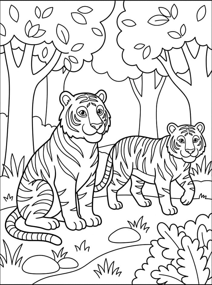 Dua Harimau di Hutan
