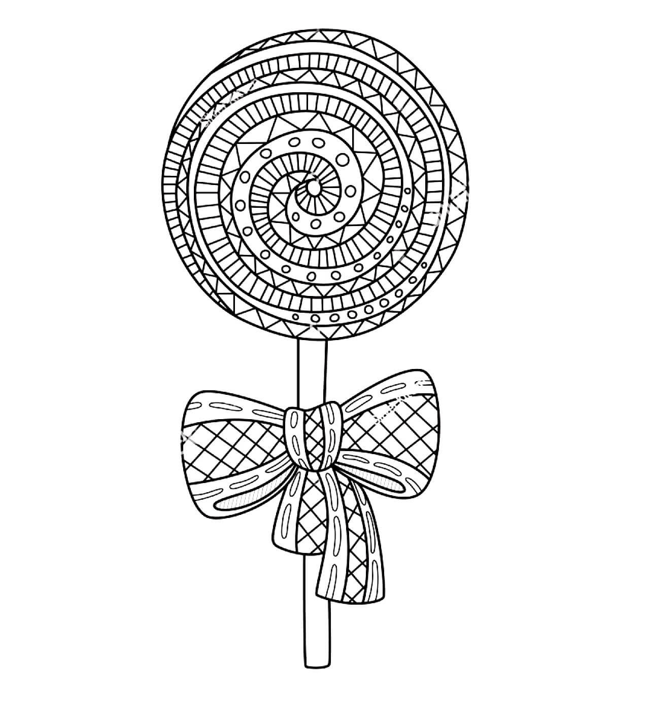 Lolipop dengan Busur Mandala