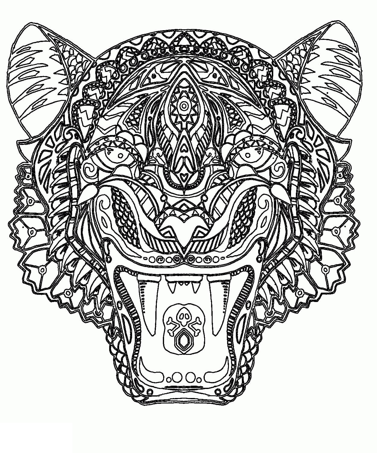 Mandala Kepala Harimau