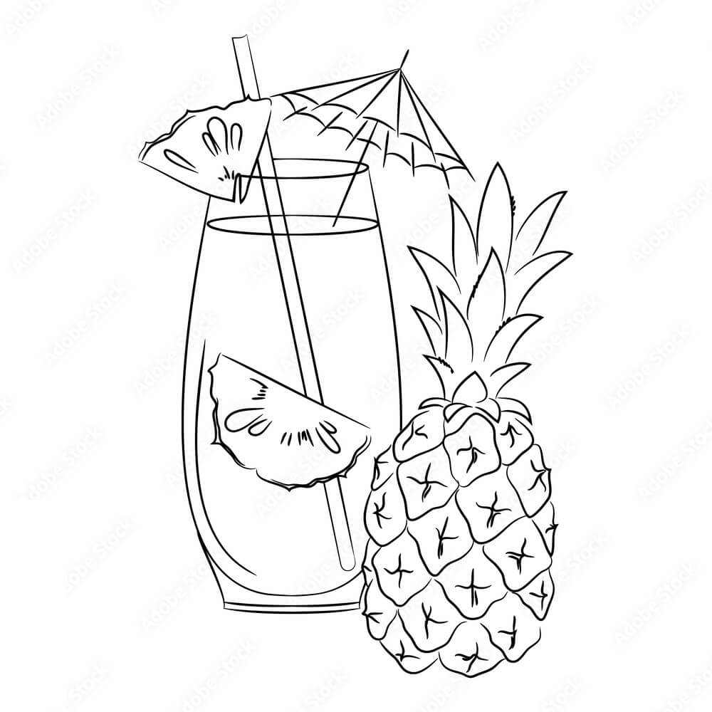 Payung dalam Jus Nanas