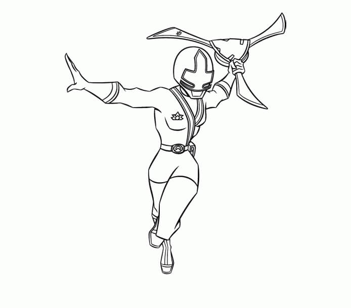 Power Ranger Samurai Dengan Senjata