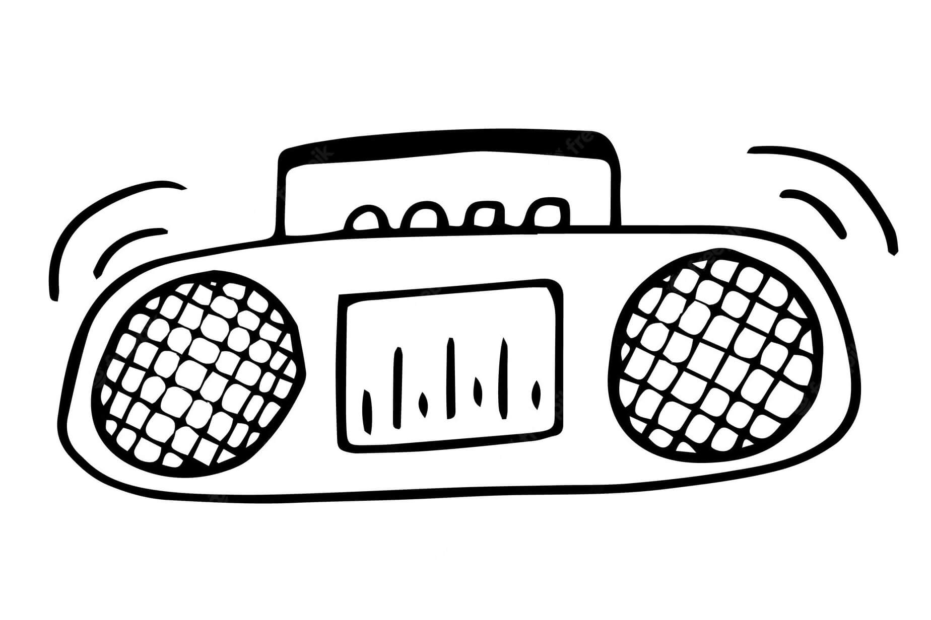 Gambar Mewarnai Radio - Mewarnai.Net