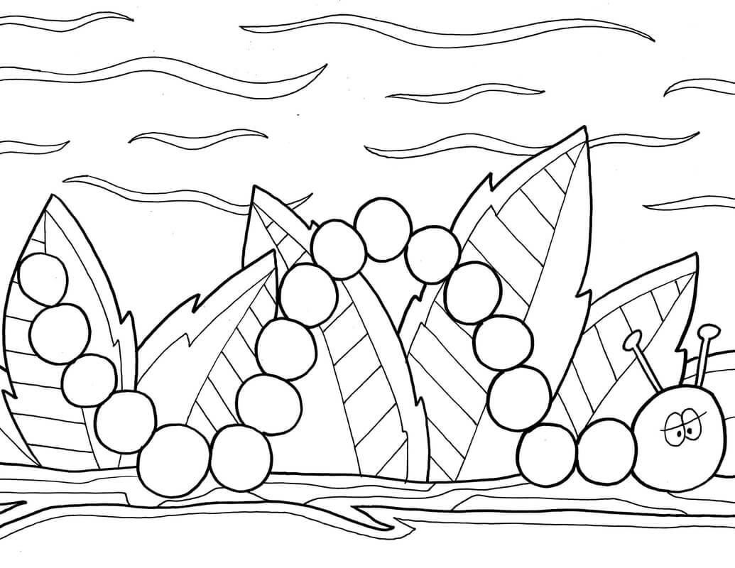 Serangga Dengan Daun di Musim Semi