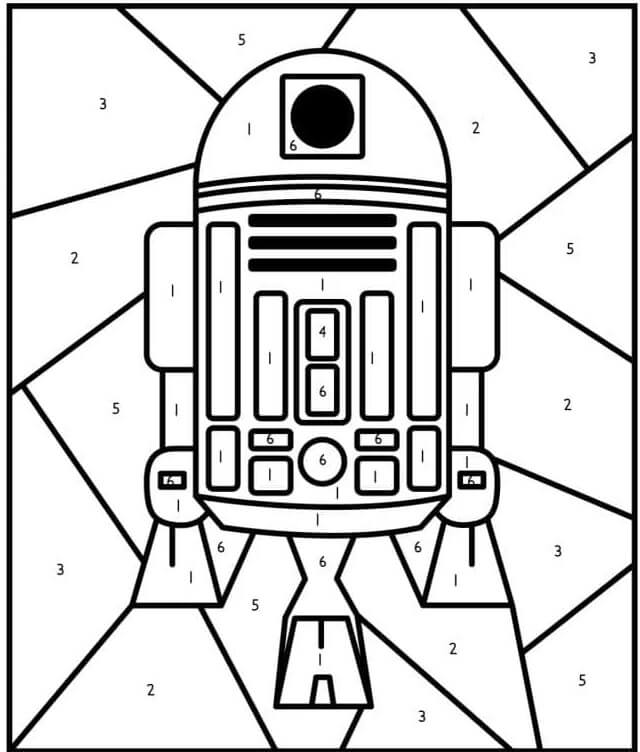 Warna R2-D2 Dengan Nomor