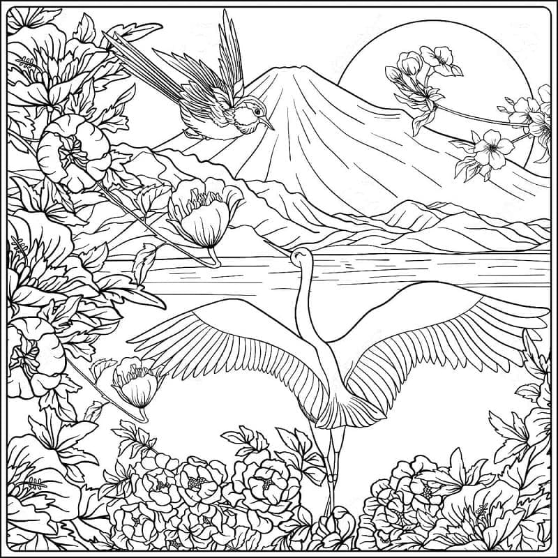 Landskap Gunung di Jepun