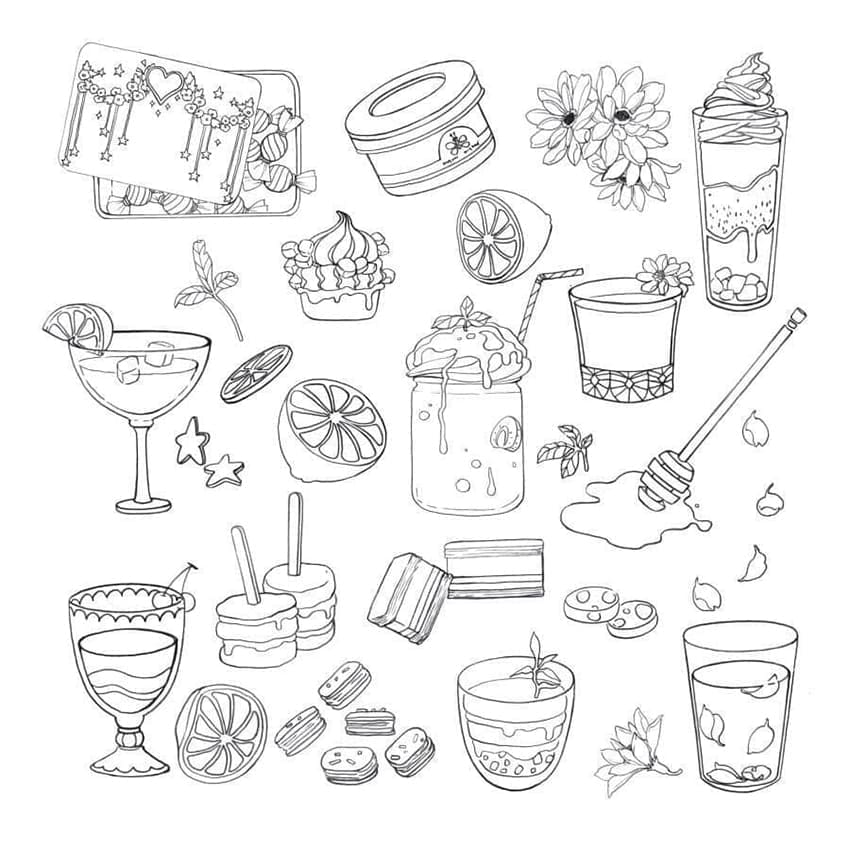 Lukisan Estetik Gula-gula