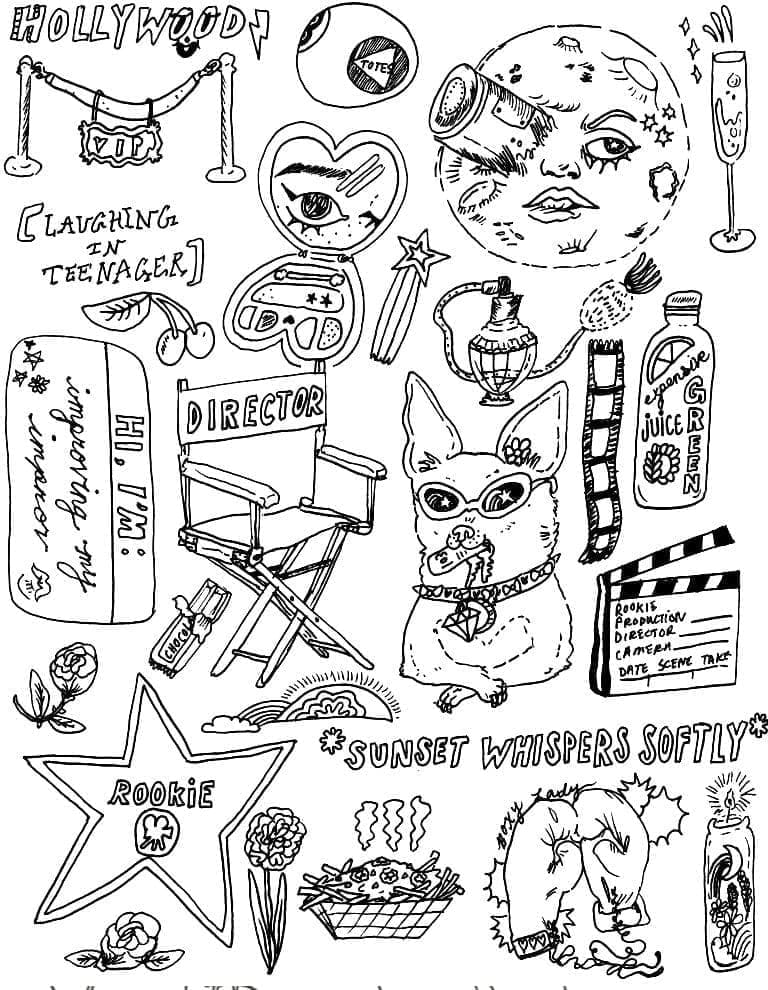 Lukisan Estetik Kanak-Kanak Indie