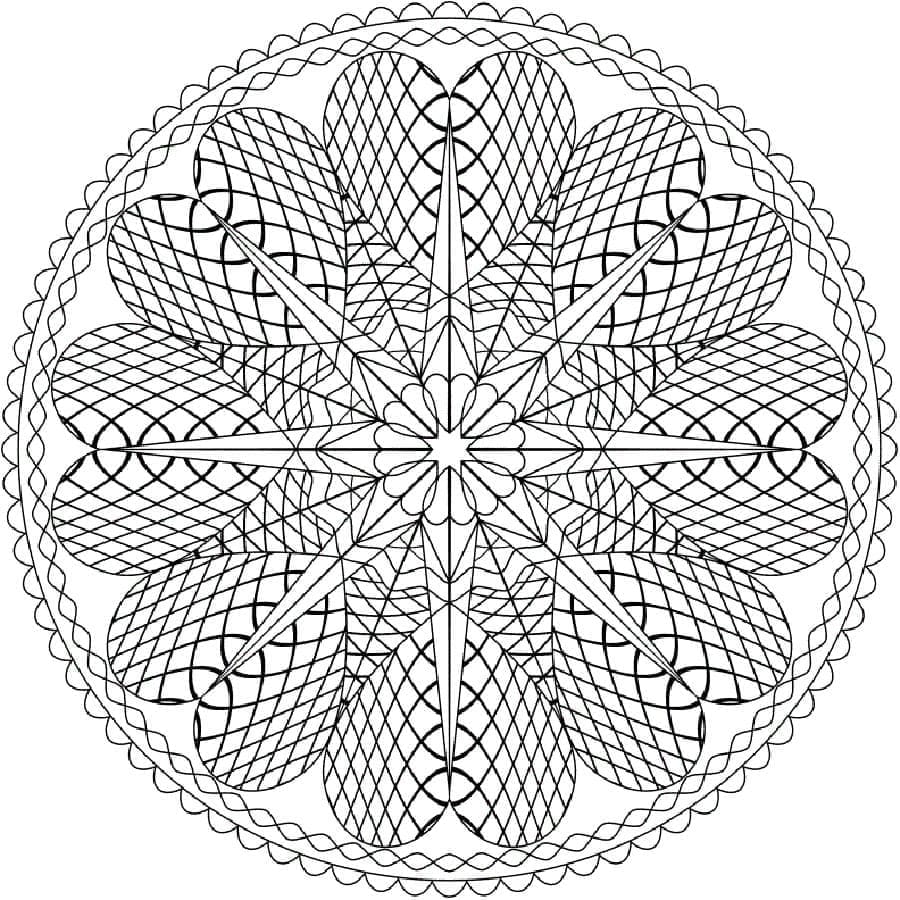 Gambar Mandala Abstrak