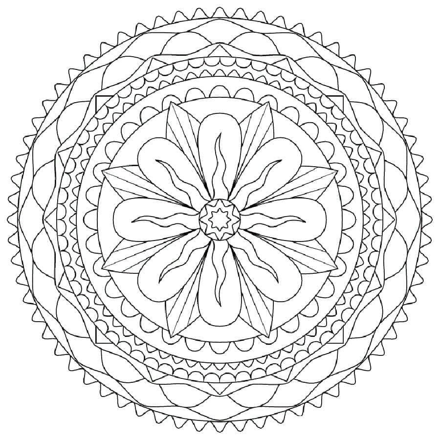 Mandala Abstrak Gratis