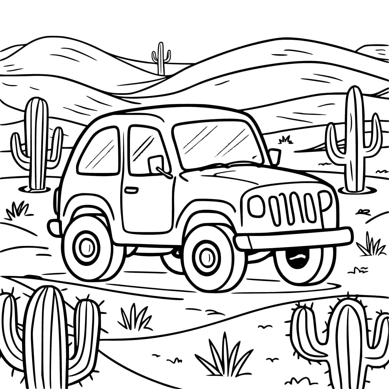 Mobil Di Padang Pasir