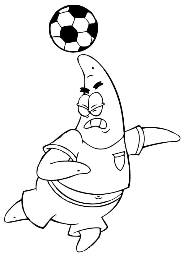 Patrick Star Bermain Sepak Bola