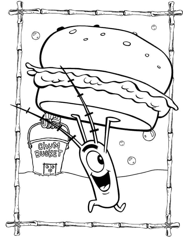Plankton dengan Hamburger