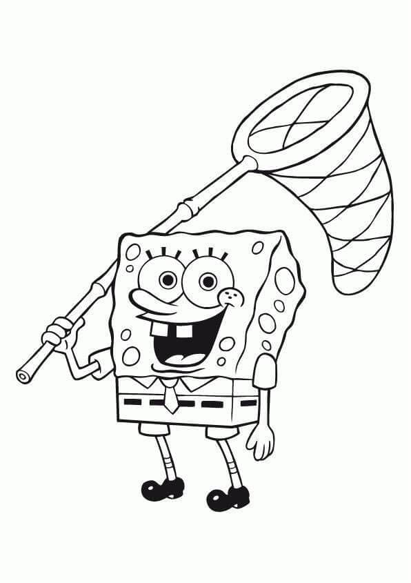 Spongebob yang tersenyum