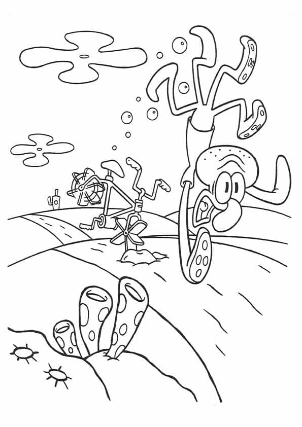 Squidward yang dapat dicetak