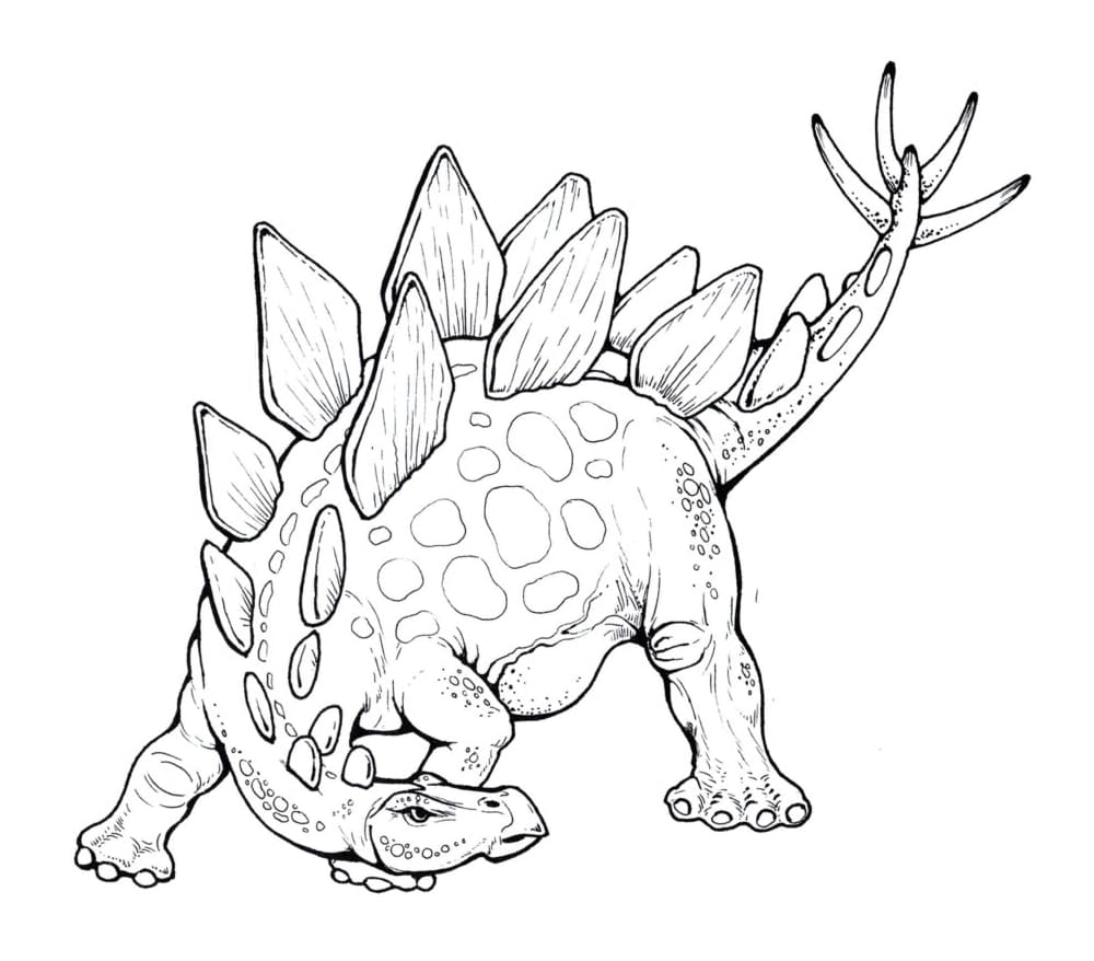 Menyembunyikan stegosaurus