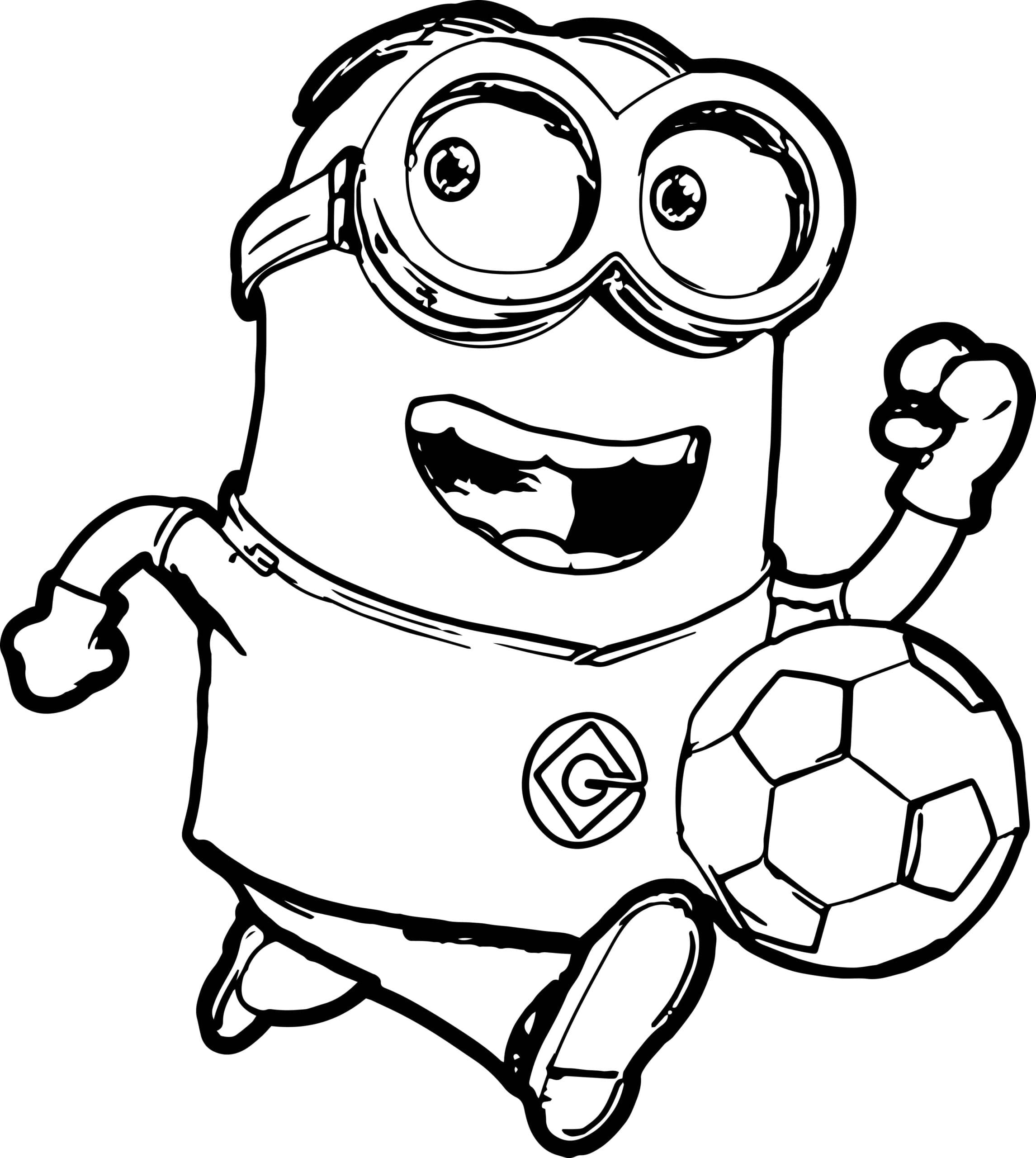 Minion Bermain Sepak Bola