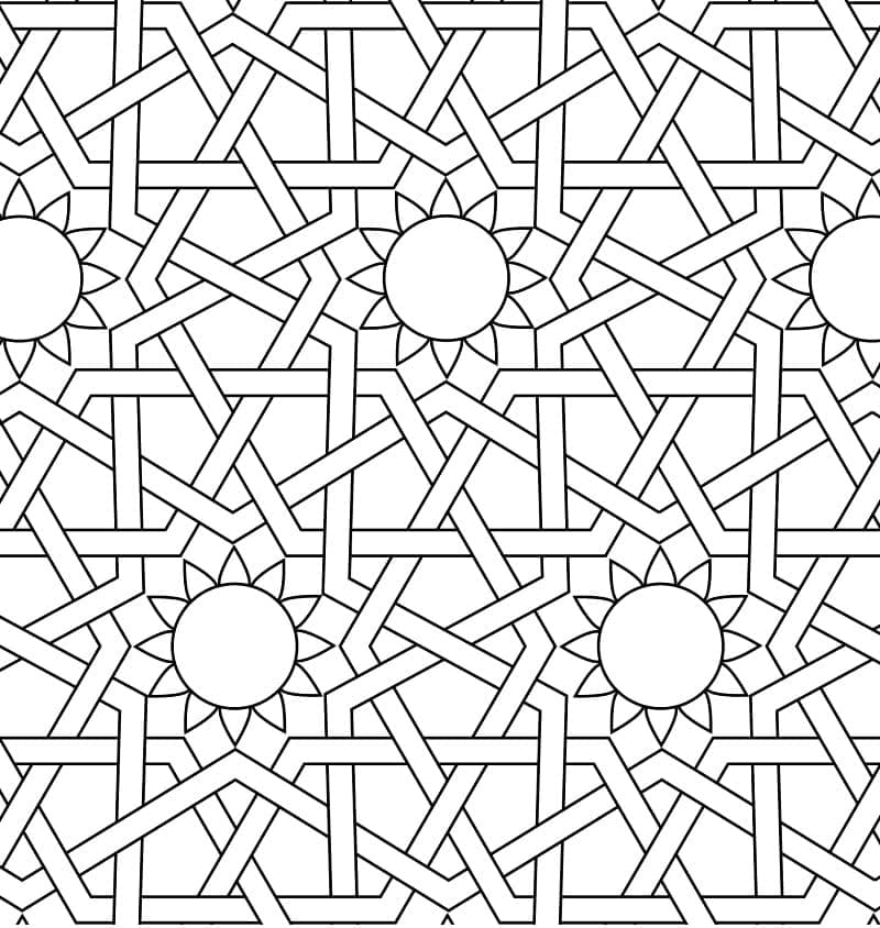 Mosaik Ornamen Islami
