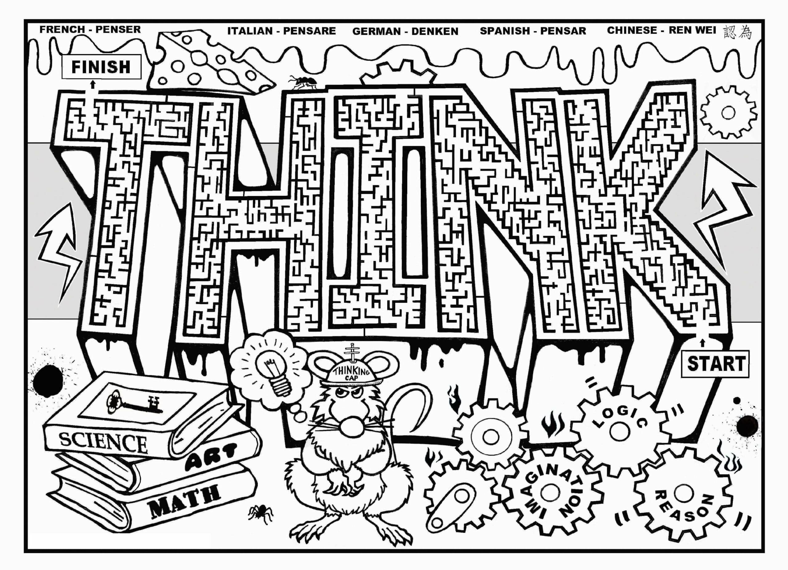 Seni Jalanan Berbentuk Labirin