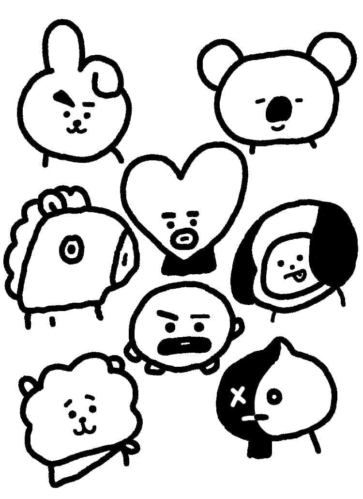 BT21 yang lucu