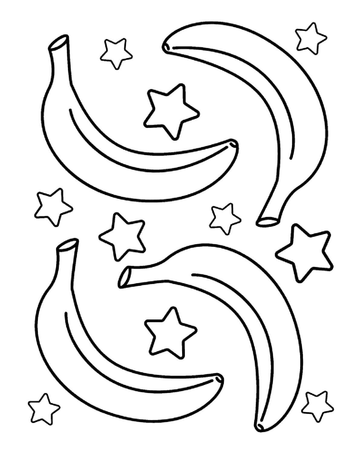 Empat Pisang Dengan Bintang