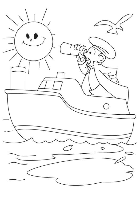 Kapten Kecil Melihat Melalui Teropong