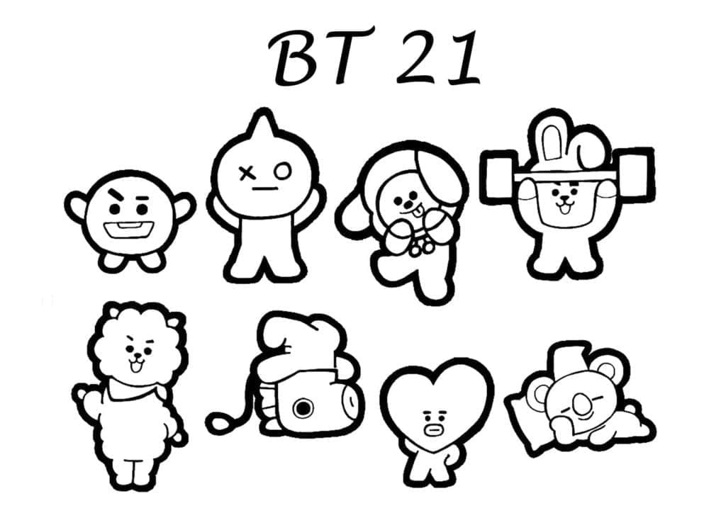 Karakter BT21 yang Lucu