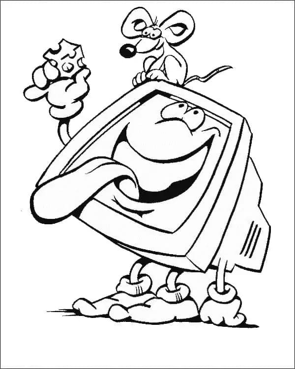 Komputer Lucu dan Mouse