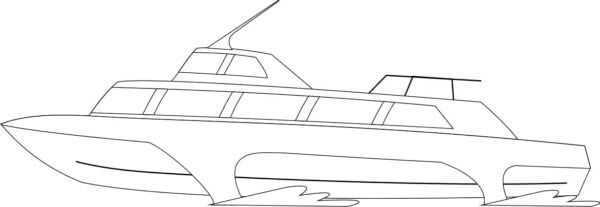 Perahu Biasa Dengan Pipa Di Atapnya