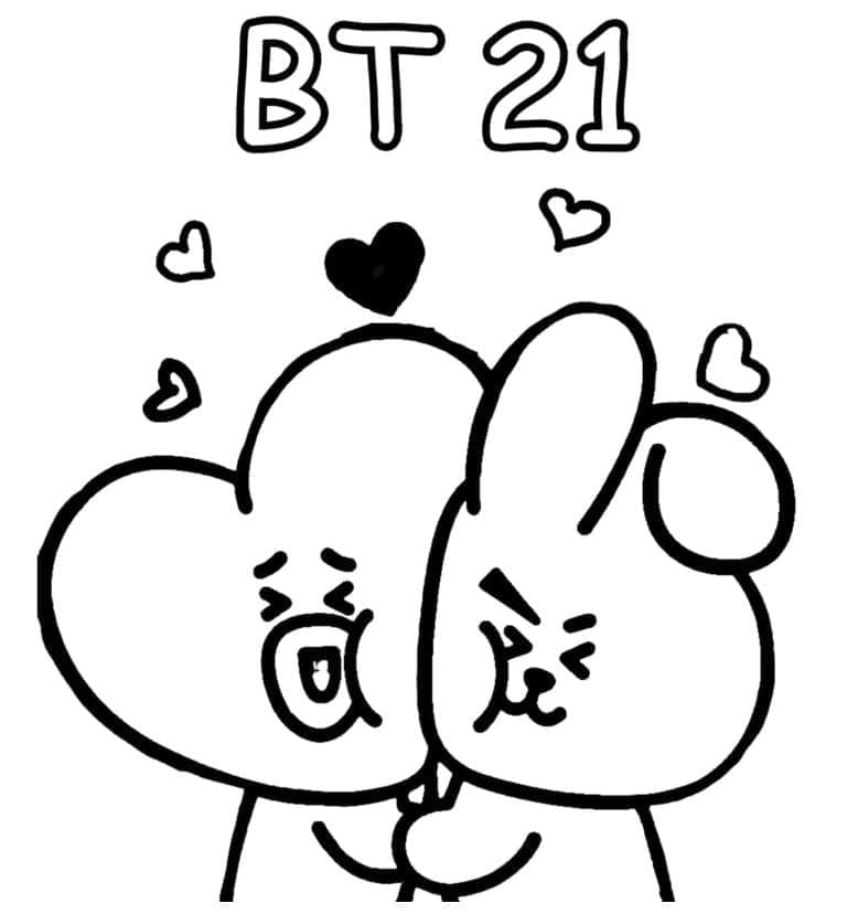 Tata dan Cooky di BT21
