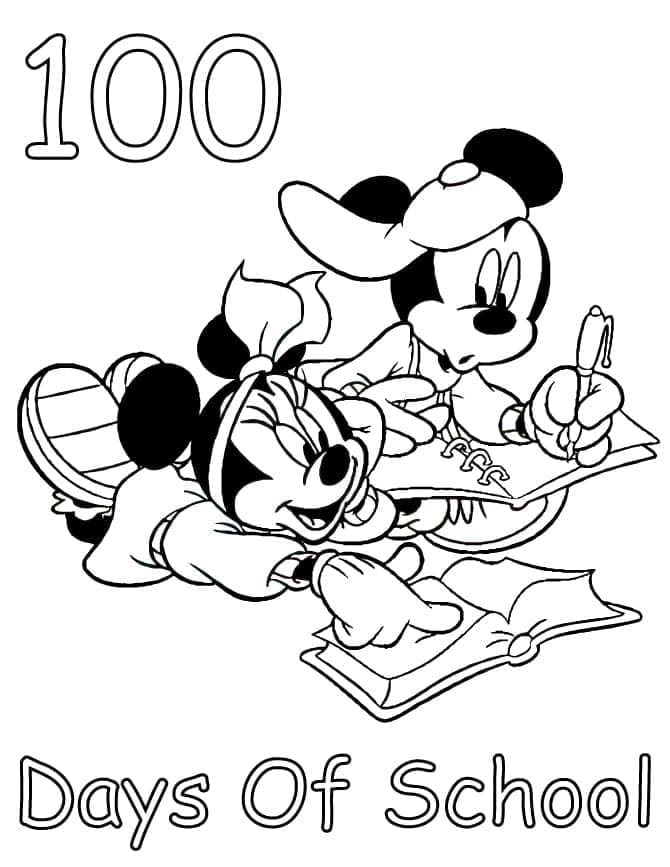 100 Hari Sekolah dengan Mickey Mouse