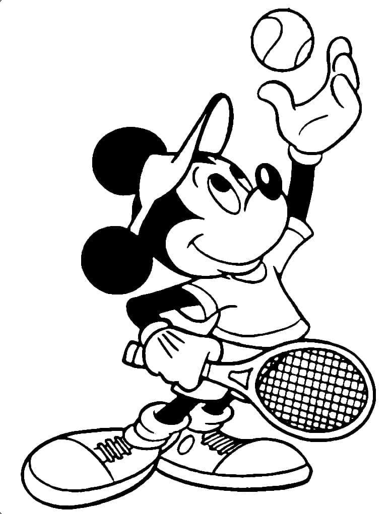 Mickey Mouse Memainkan Tenis