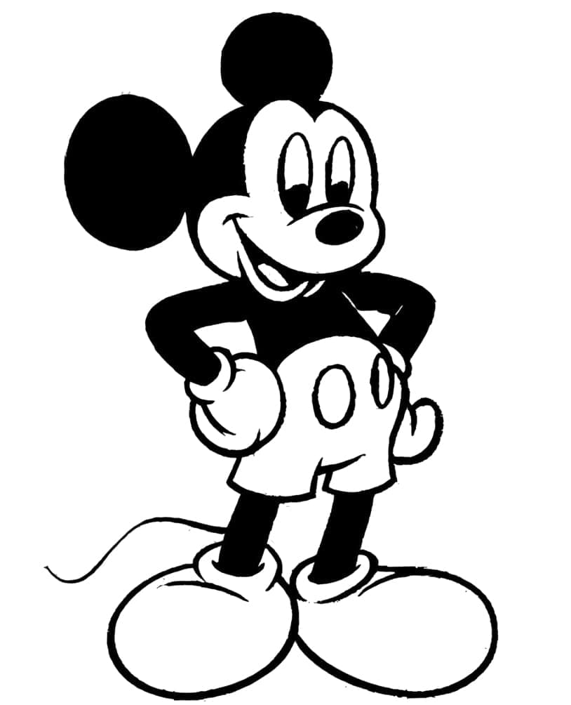 Mickey Mouse yang tersenyum