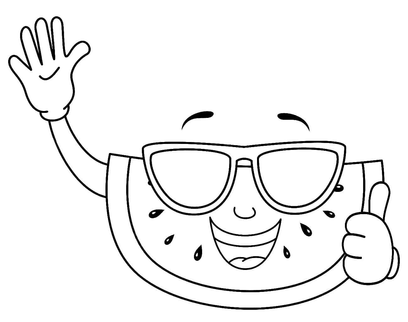 Semangka dengan Kacamata Hitam