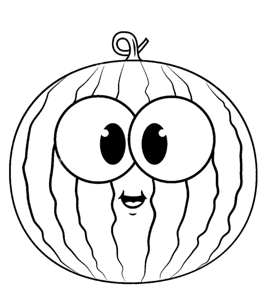 Semangka Lucu yang Dapat Dicetak