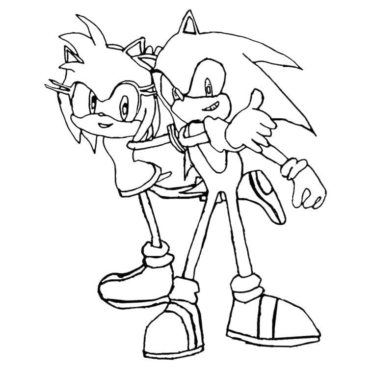 Amy Rose dan Sonic