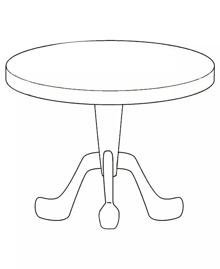 Meja Bundar Sederhana