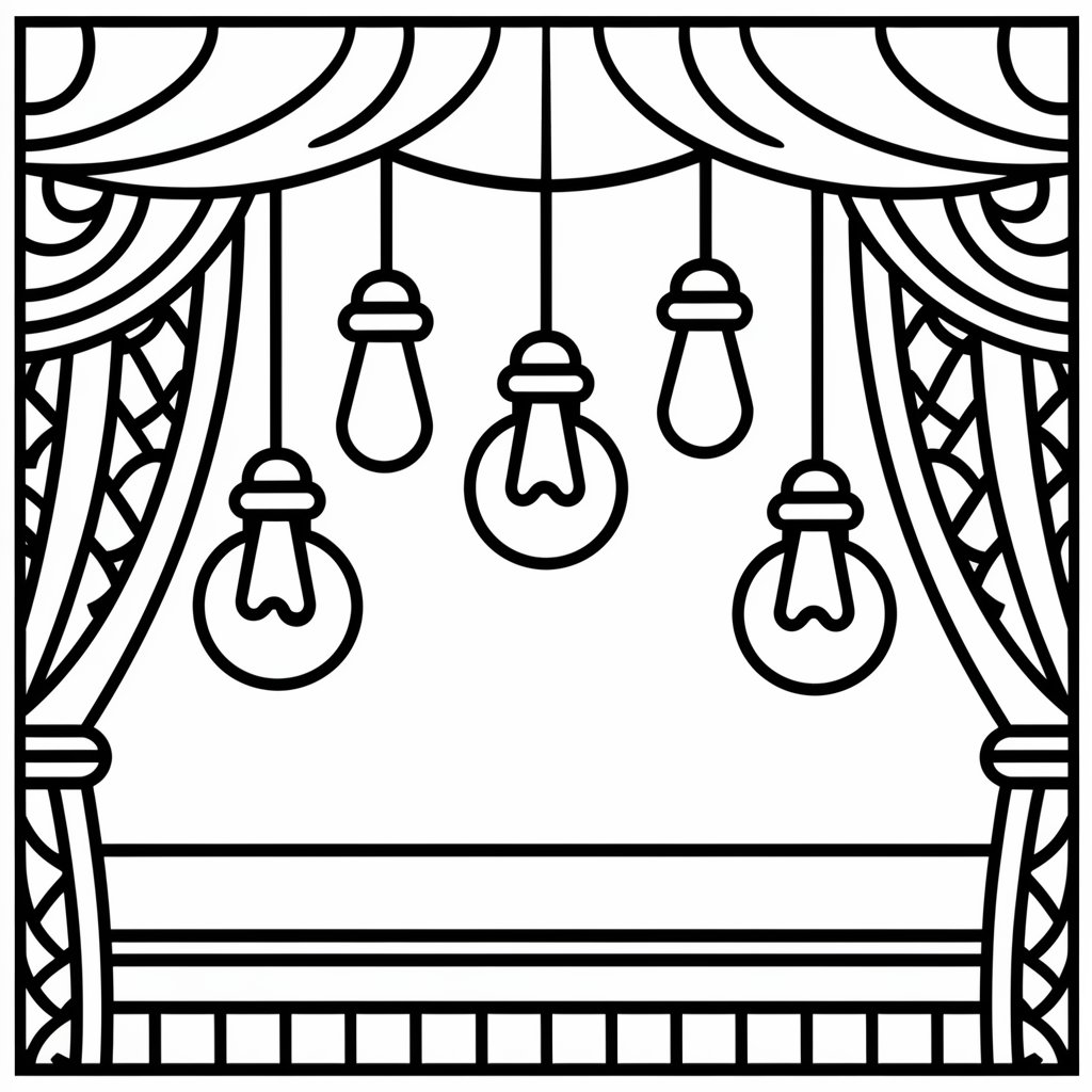 Bola lampu di teater