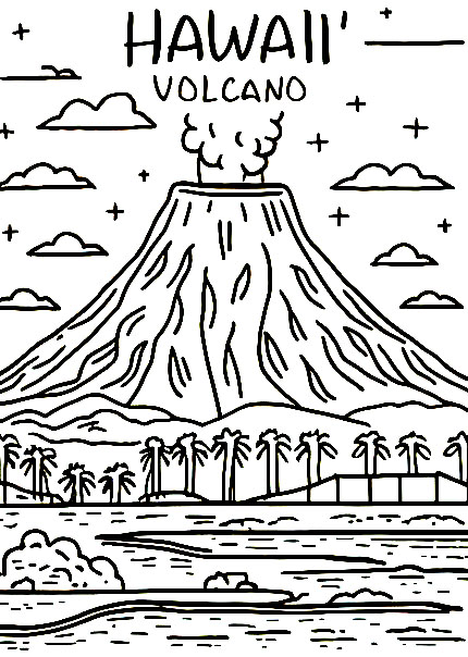 Gambar Gunung Meletus Hawaii