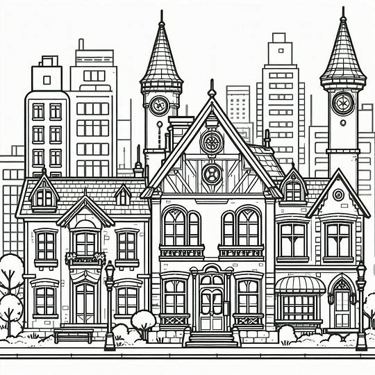 Gedung indah di kota