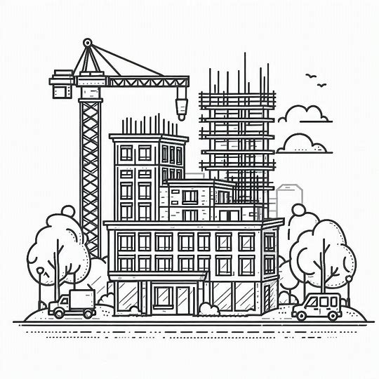 Gedung sedang dibangun