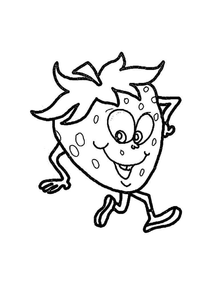 Kartun stroberi yang Dapat Dicetak