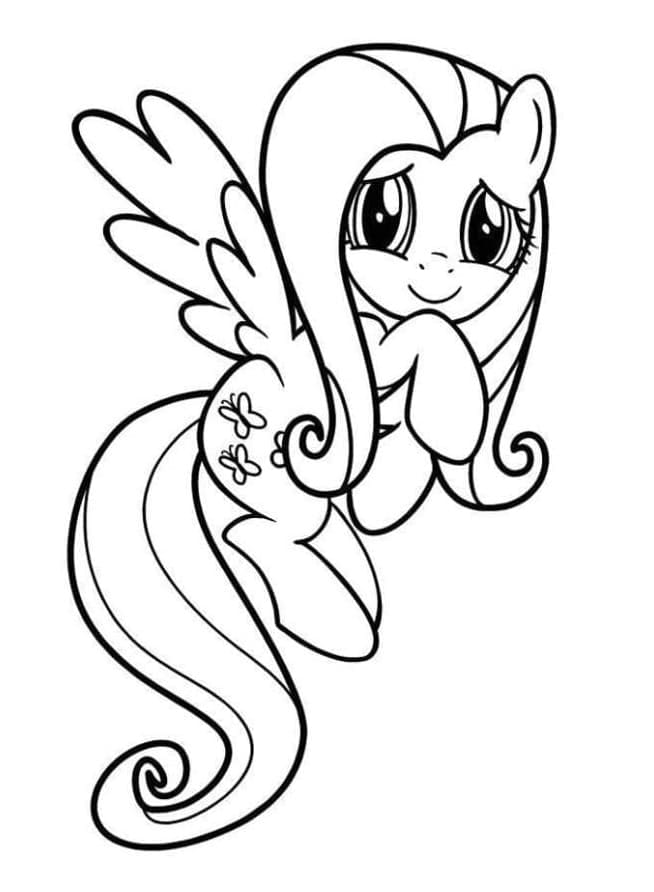 Kuda Poni Dapat dicetak Fluttershy