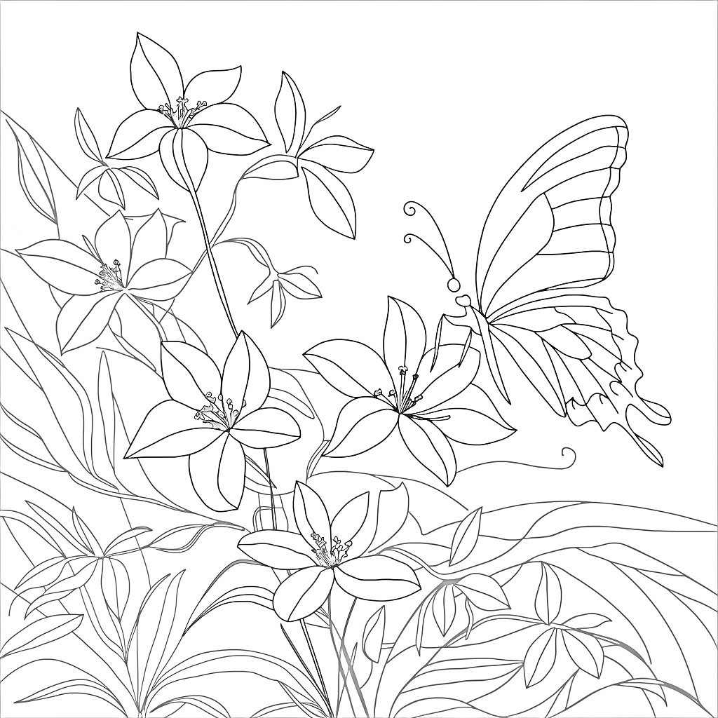 Kupu_kupu_dan_melati_yang_indah